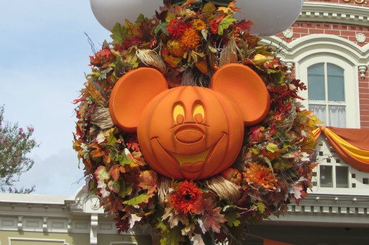 Fall Mickey Mouse Wreath at Disney World 