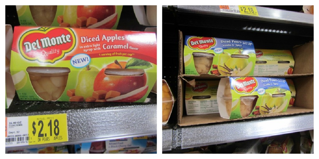 Del Monte Fruit Cups - Diced Apples & Pears
