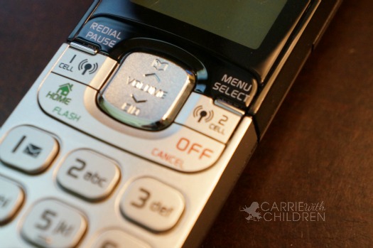 Closeup of VTech Connect to Cell Phone Handset