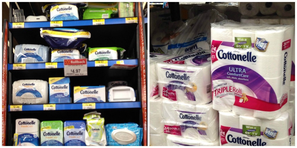 Cottonelle Products in WalMart