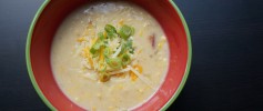 Recipe: Cheesy Corn Chowder with Bacon